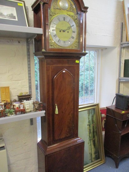 A George III mahogany long case clock with plaque inscribed ...