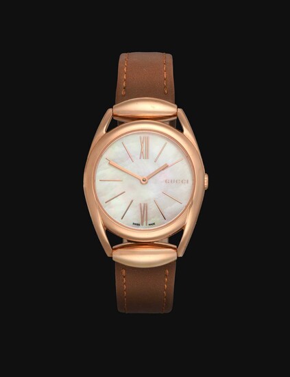 A Lady's Plated Wristwatch signed Gucci, model: Horsebit, ref: 140.5, circa 2018