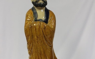 A Large Chinese Pottery Figurine