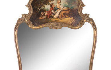A Louis XV Style Giltwood Trumeau