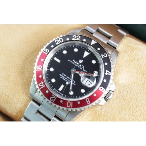 A Rolex Oyster Perpetual Date GMT Master II stainless steel ...