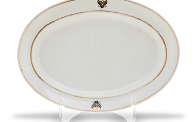 A Russian Imperial Porcelain Manufactory Platter from the Tsarskoye Selo Service