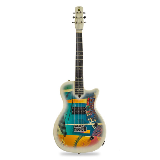 A Special Edition Gretsch TW 300 Travelling Wilburys Electric Guitar And 2 Promotional Posters