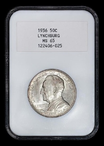 A United States 1936 Lynchburg Commemorative 50c Coin