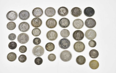 A collection of 21 silver shillings, comprising, 1817 (x2), 1819,...