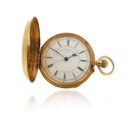 A gentleman's 18ct gold pocket watch by Thomas...