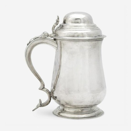 A silver covered tankard Ephraim Brasher (1744-1828)