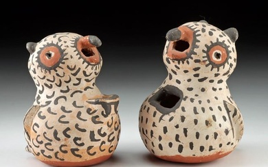 Adorable Acoma Polychrome Owls (pr)