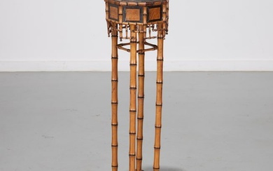 Aesthetic Movement "bamboo" pedestal stand