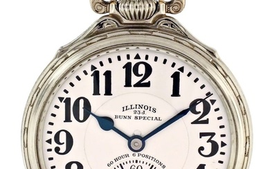An Illinois Bunn Special 163 type 1 pocket watch