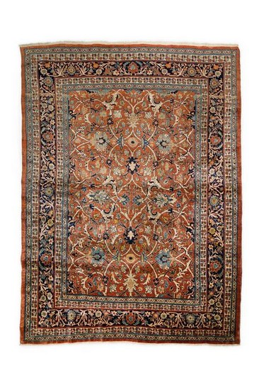 Antique Silk Tabriz Rug 201 x 120 cm