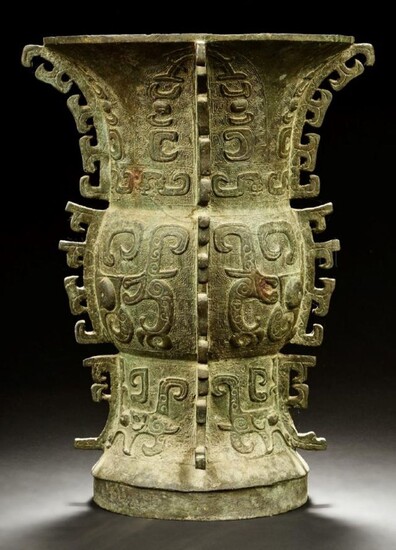 Archaic Bronze Wine Vessel