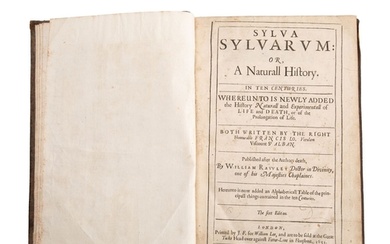 BACON, Francis. Sylva Sylvarum: Or, a Naturall Historie in T...