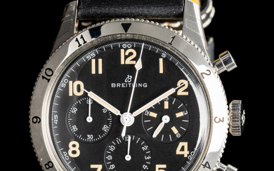 BREITLING, REF. 765 STAINLESS STEEL 'AVIATOR 8 1953 RE-EDITION' CHRONOGRAPH WATCH