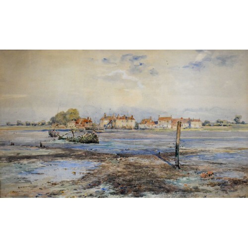 Bernard Finegan Gribble 'Low Tide' watercolour signed Gander...