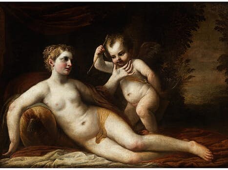 Bologneser Maler des 17. Jahrhunderts, VENUS UND CUPIDO
