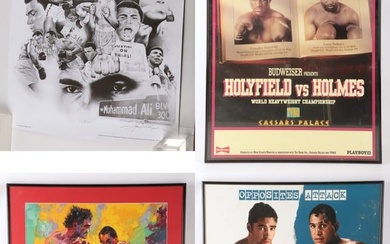 Boxing - (3) Framed Match Posters & Litho