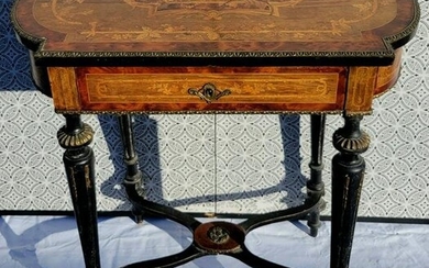 Bronze Mounted Continental Marquetry Vanity