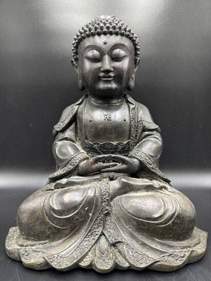 Bronze sitting Buddha