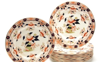 Burgess & Leigh "Old Derby" Ironstone Dinner Plates