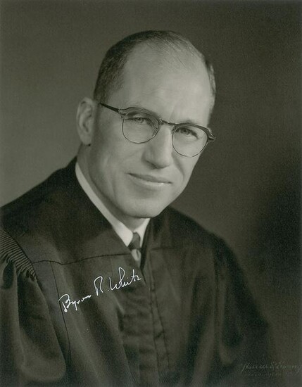 Byron White Signed Photograph