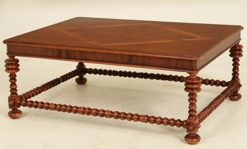 CONTINENTAL STYLE WALNUT LOW TABLE