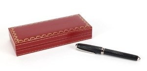Cartier ballpoint pen, with fitted case, certificate and ref...