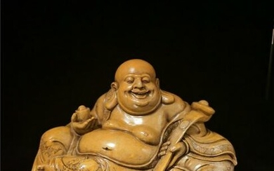 Chinese Shoushan Stone Statue - Buddha