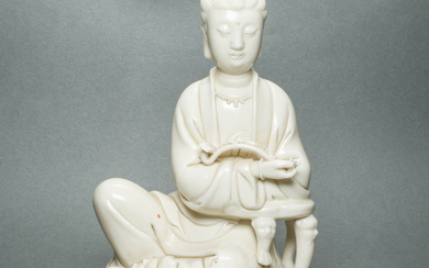 Chinese blanc-de-chine figure of Guanyin