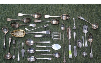 Collection of assorted 19thC and later Silver Flatware to in...