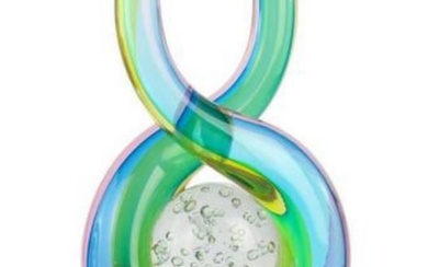 Colourful Abstract Murano Glass Sculpture