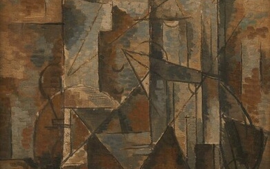 Cubist Painting in the Style of Georges Braque
