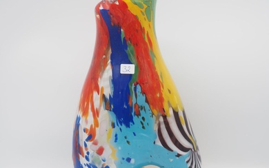 Dino Martens d'après / Murano : Vase ovoide col avec bec, série Oriente Forato, modèle...