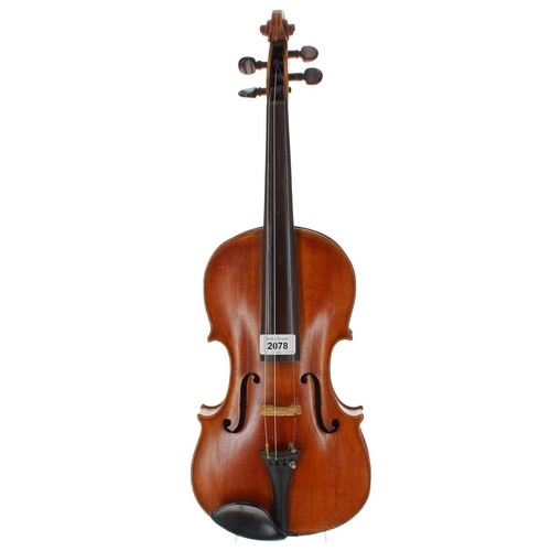 Early 20th century violin labelled Carlo Bergonzi..., 14 1/1...