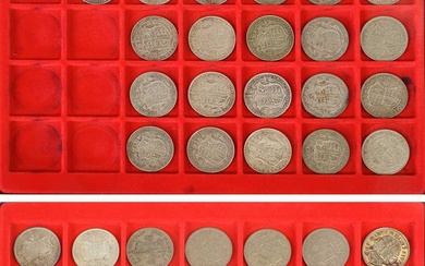 Extensive 20th Century Halfcrown Collection, 61x coins comprising; Edward VII,...