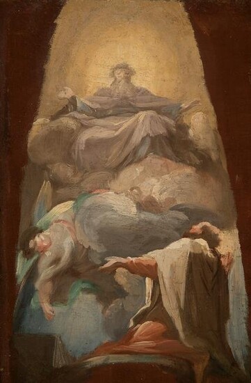 FRANCISCO BAYEU (Zaragoza, 1734 â€“ Madrid, 1795). "The Call of Isaiah". Oil on canvas. Relined.