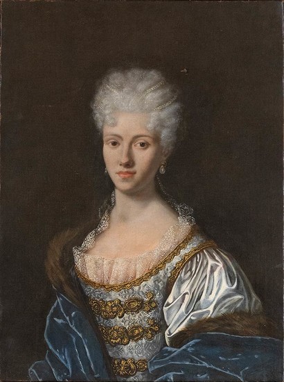 FRENCH PAINTER, 18th CENTURY Portrait of a young lady...