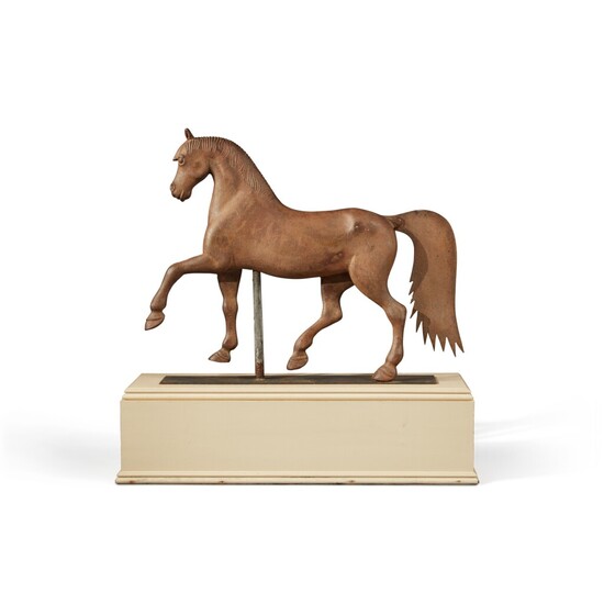 Fine Full-Bodied Cast-Iron Formal Horse Weathervane, Circa 1890