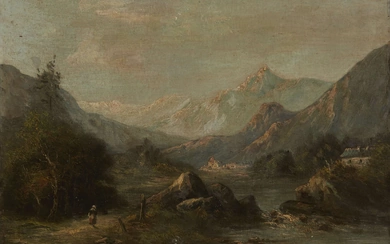Follower of Richard Wilson, RA, British 1714-1782- An extensive mountainous...
