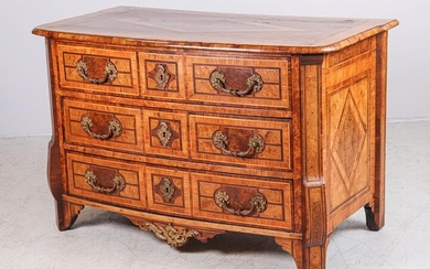 French Louis XIV Marquetry Commode, mid 18th c.