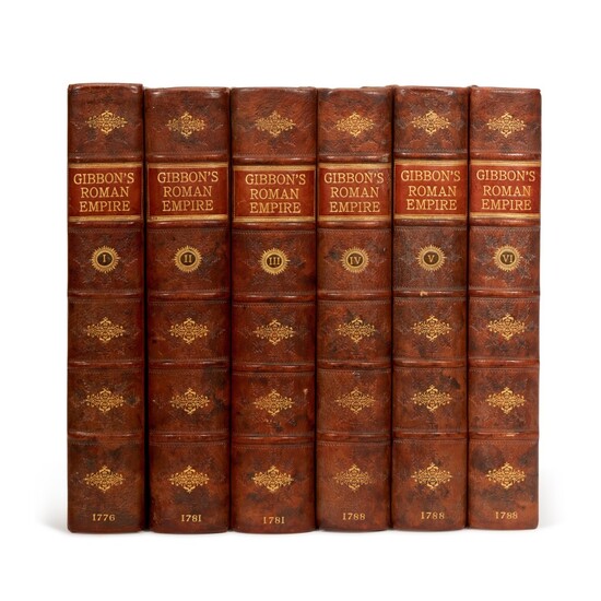 GIBBON, E. | History of the Decline and Fall of the Roman Empire, 1776-1788, 6 volumes