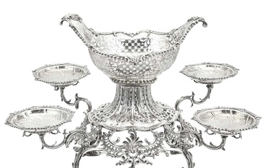 George III Sterling Silver Epergne Centerpiece Thomas Pitts, London, 1761