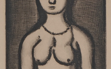 Georges ROUAULT (1871-1958), "Nu" (1928), eau-forte