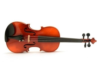 German Ernst Heinrich Roth Labeled Violin with Bow.