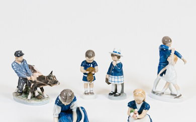 Group of Porcelain Figures of Children