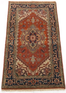Hand-Knotted Heriz Serapi Carpet