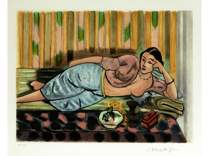 Henri Matisse, 1869 Le Cateau-Cambrésis – 1954 Nizza, ODALISQUE AU COFFRET ROUGE, 1926