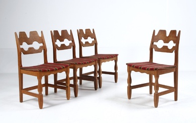 Henry Kjærnulf for Nyrup Møbelfabrik. Four dining chairs, model 54 (4)