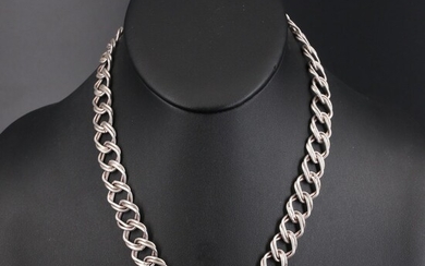 Italian Sterling Curb Link Necklace