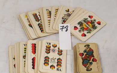 Jeux de cartes anciens. Jeu de cartes Herzeln Wilhelm Tell Ferd. Piatnik Söhne, Wien, s.d....